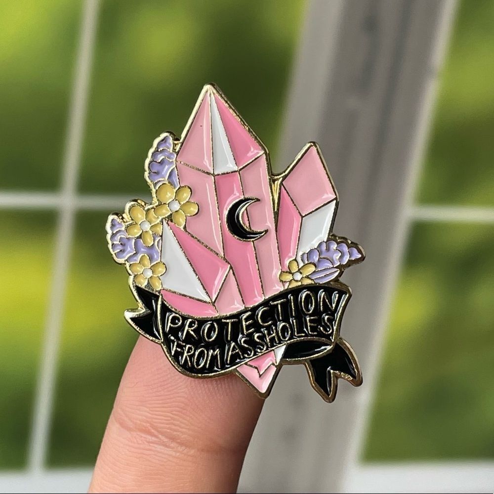 Protection From Assholes Enamel Pin/ Brooch Lapel